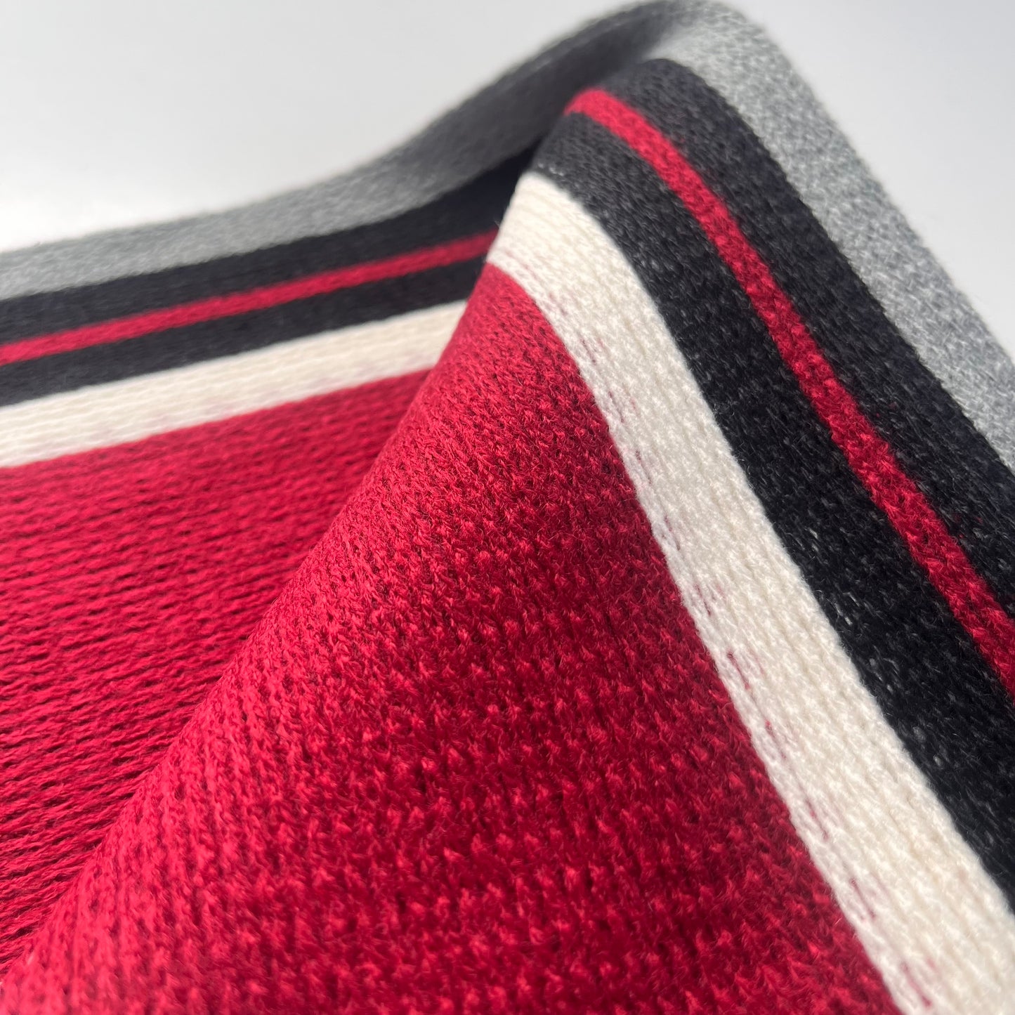 Sideline Collection - Light Retro Stripe Scarf - Hollinger - Red