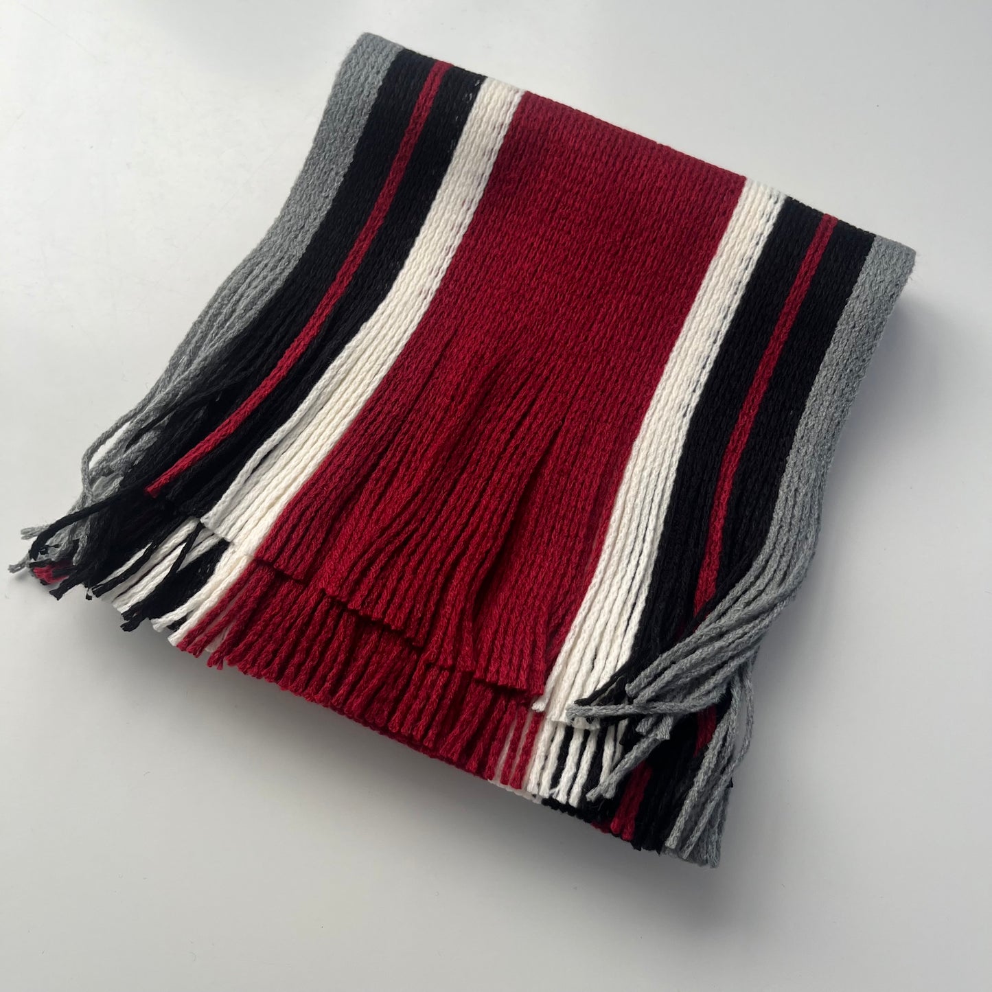 Sideline Collection - Light Retro Stripe Scarf - Hollinger - Red