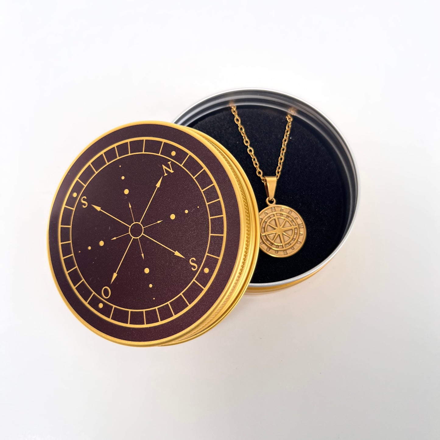 Compass Necklace - Gold