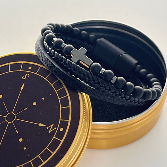 Rome Triple Bracelet - Frosted