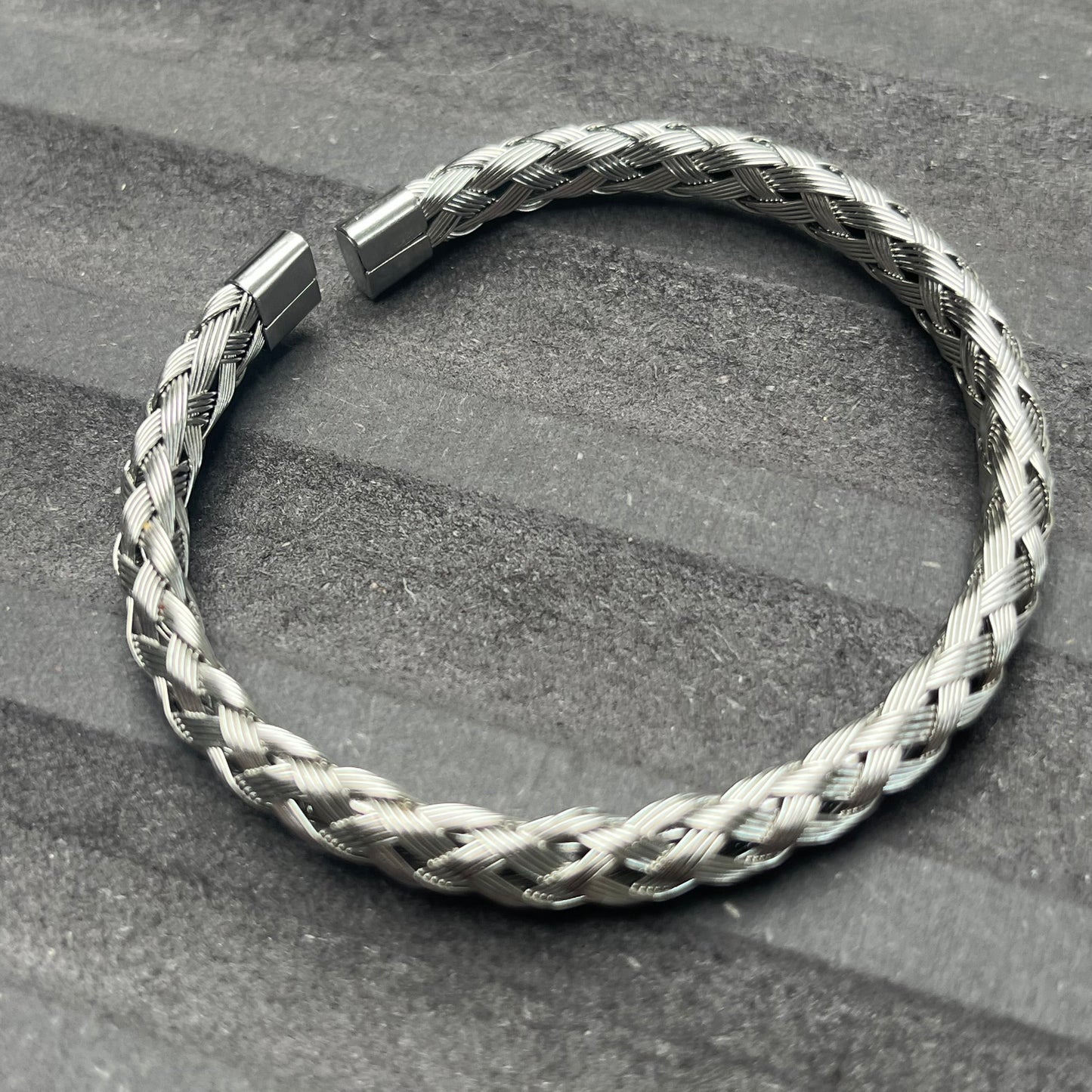 Paris Plait Cuff Bracelet - Silver
