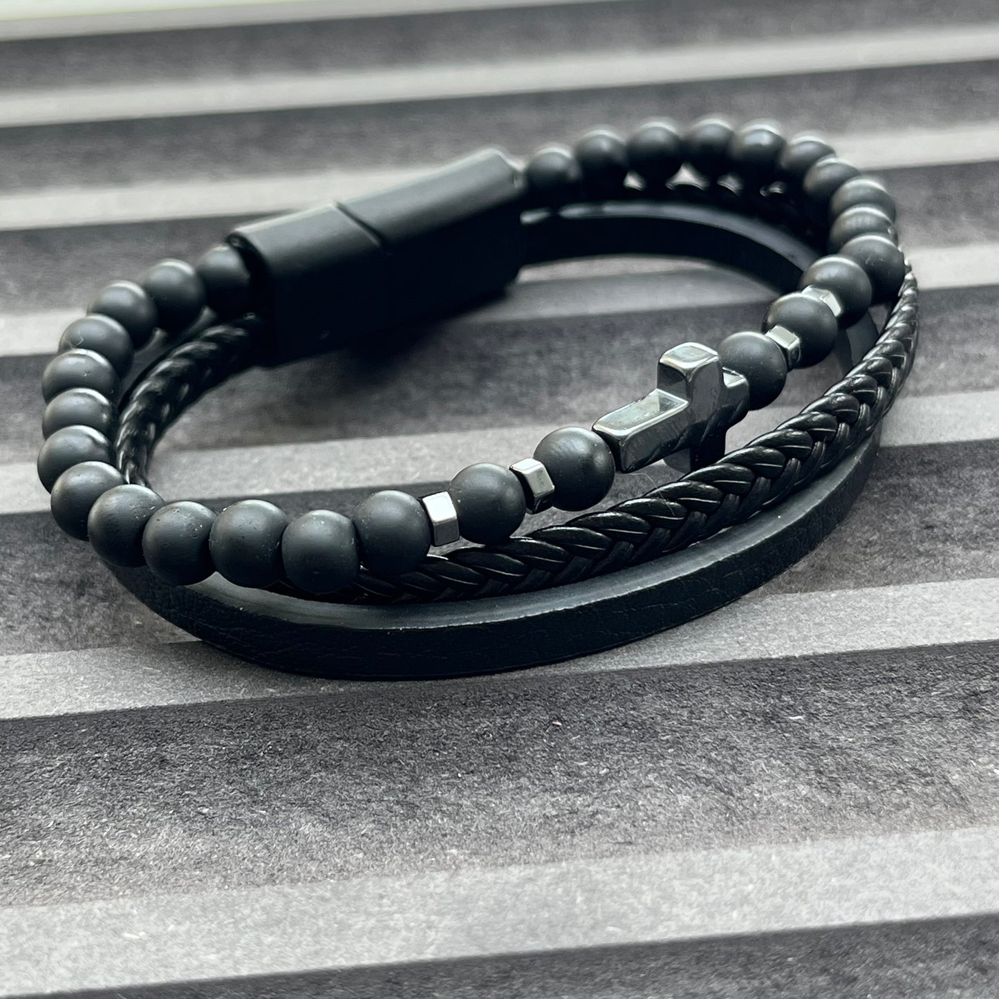Rome Triple Bracelet - Frosted