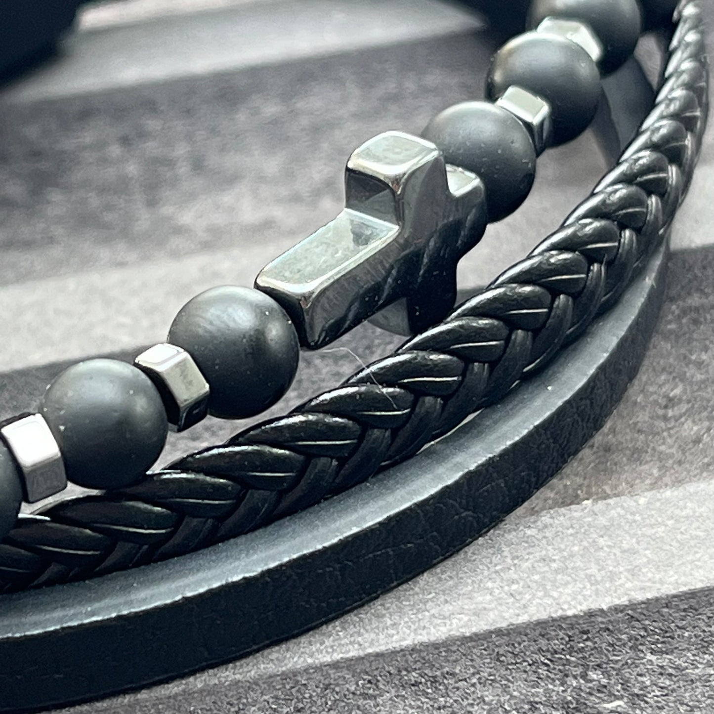 Rome Triple Bracelet - Frosted