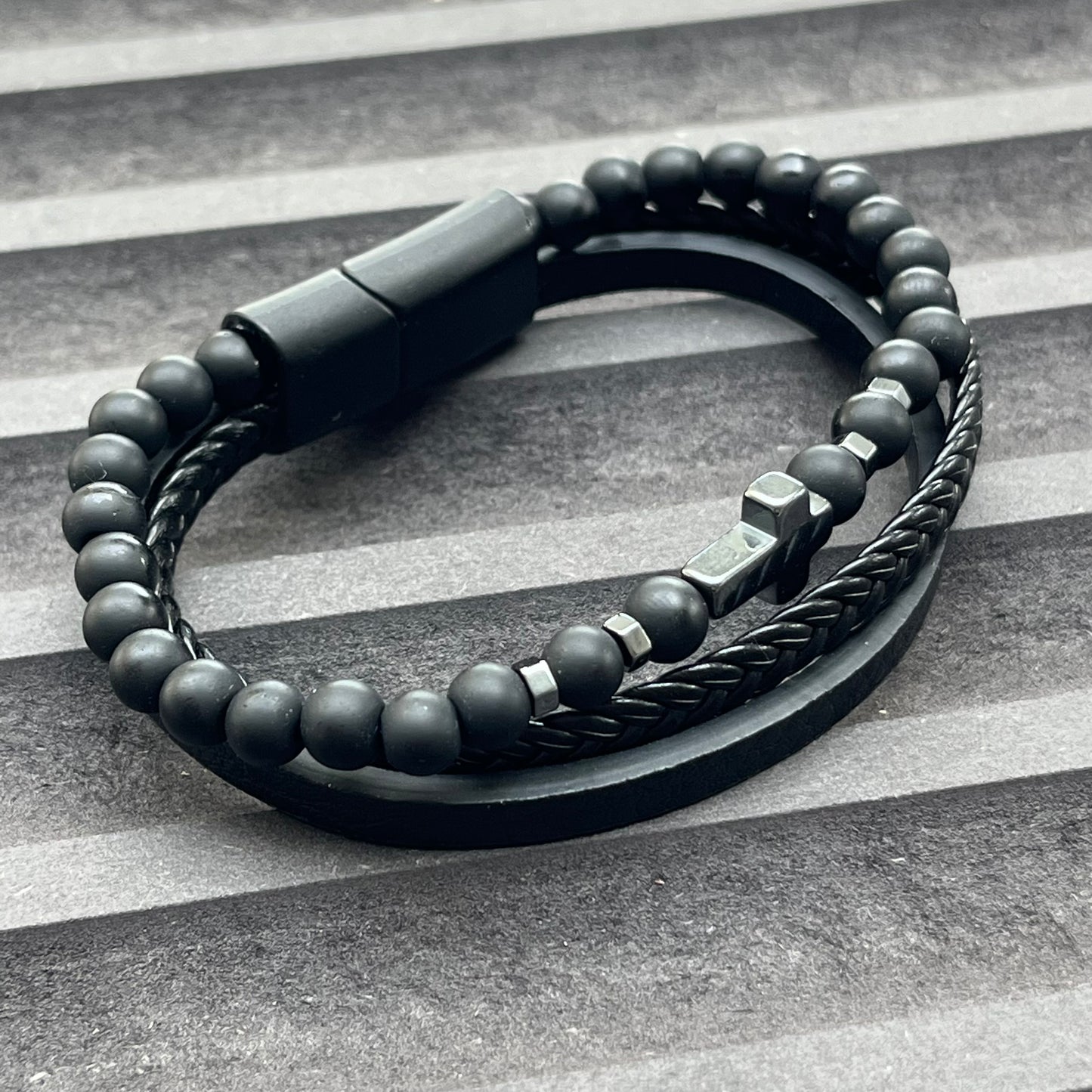 Rome Triple Bracelet - Frosted