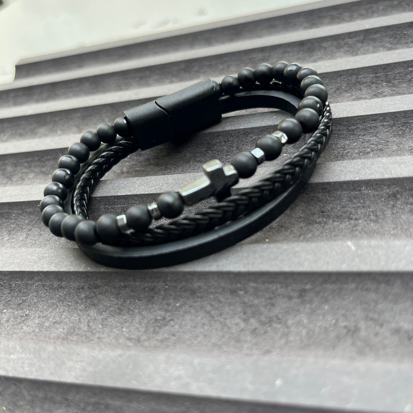 Rome Triple Bracelet - Frosted