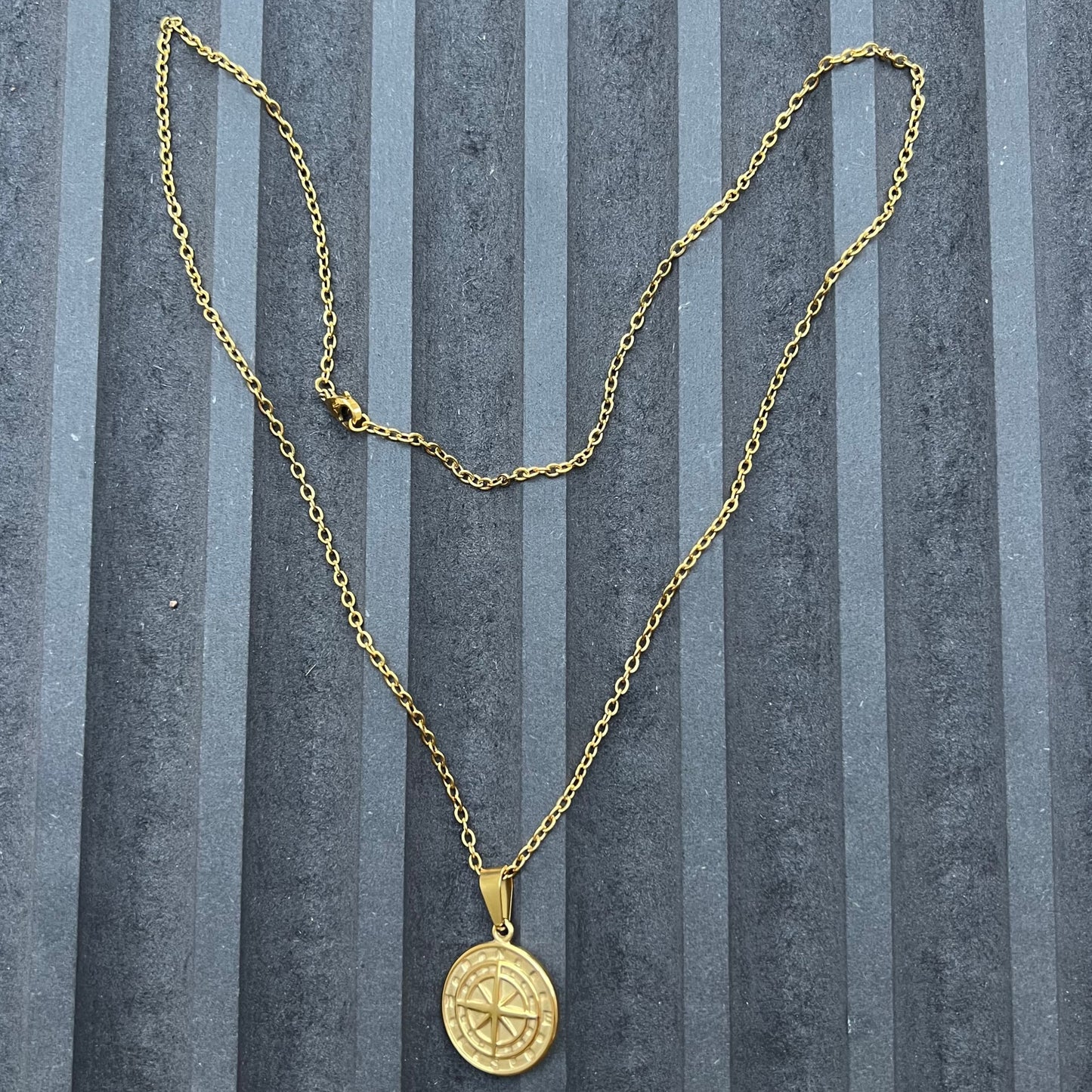 Compass Necklace - Gold