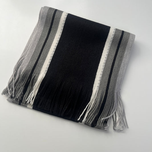 Sideline Collection - Light Retro Stripe Scarf - Marlow - Black