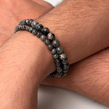 Stellar small & large bracelet - Stacker Collection beaded jewellery 
