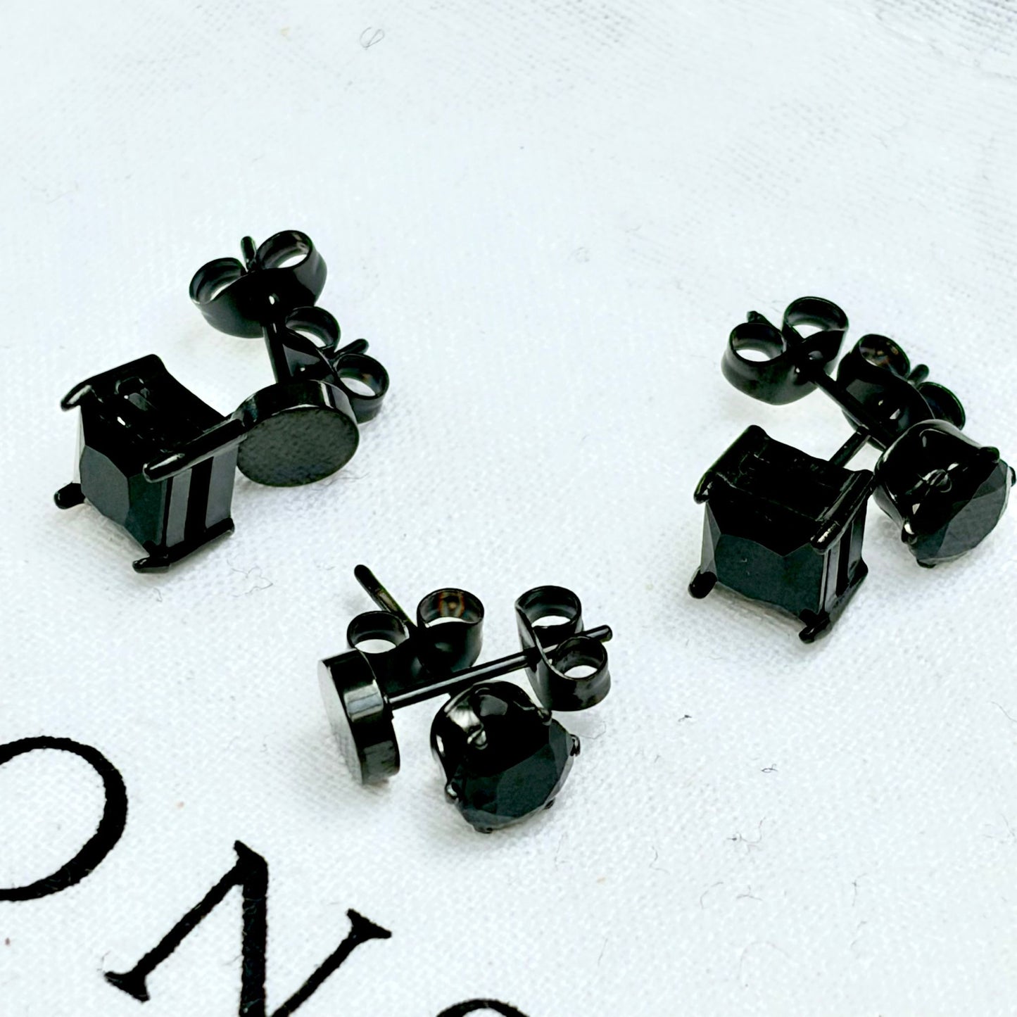 Black Zircon Studs - Mix Pairs