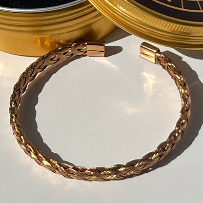 Paris Plait Cuff Bracelet - Gold