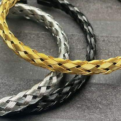 Paris Plait Cuff Bracelet - Gold