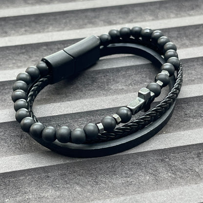 Rome Triple Bracelet - Frosted