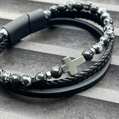 Rome Triple Bracelet - Snow