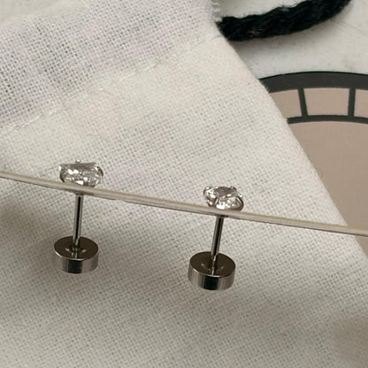 Round/Square Diamond Earring Mix Pair