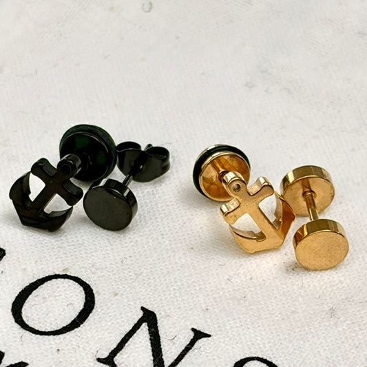 Anchor/Studs Earring Mix Pair