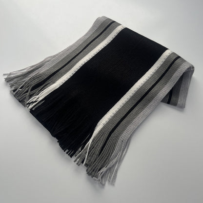 Sideline Collection - Light Retro Stripe Scarf - Marlow - Black