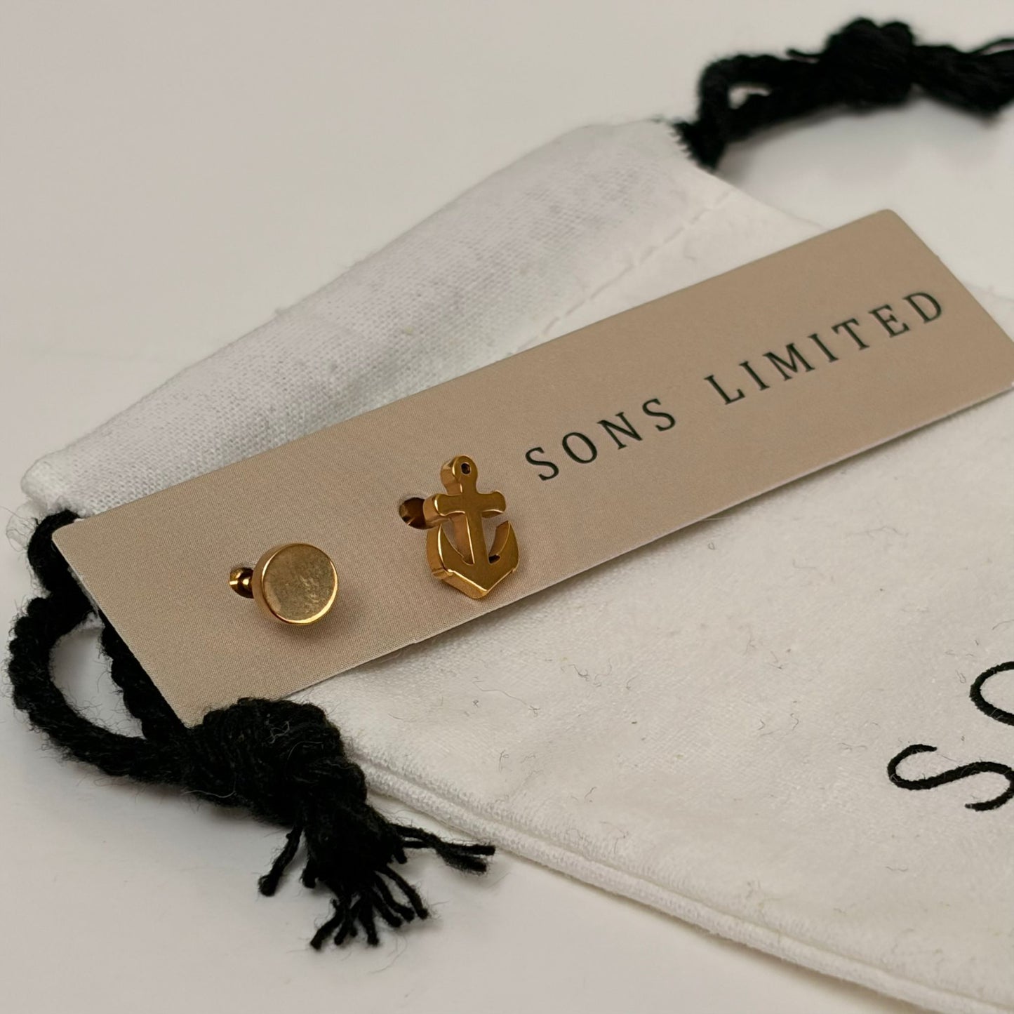 Anchor/Studs Earring Mix Pair